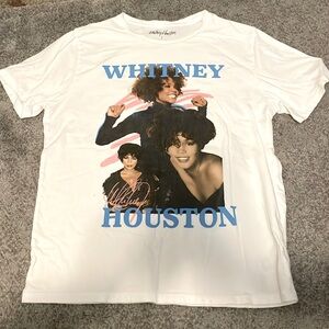 Women’s Whitney Houston Fan Gear / Merchandise Size L White Shirt